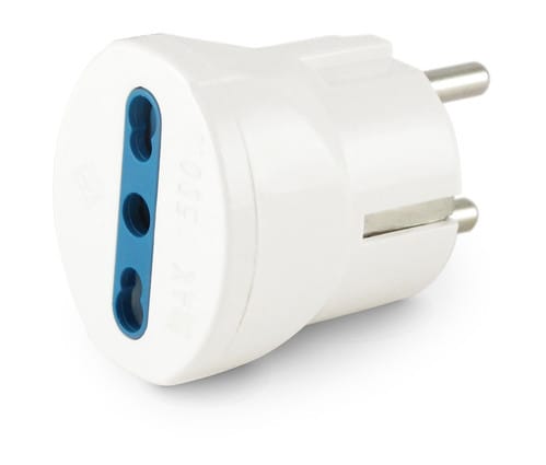 ALPHA ELETTRONICA - Adattatore da spina tedesca a presa bipasso