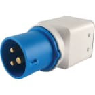 ALPHA ELETTRONICA - Adattatore da 1 Spina CEE 2P+T 16A a 1 Presa Universale