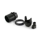 ALPHA ELETTRONICA - Portalampada nero E14 con ghiera