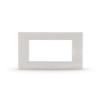 ALPHA ELETTRONICA - Placca 4 moduli bianca - Serie Astra