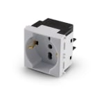 ALPHA ELETTRONICA - Presa universale P40 2 Poli + T 10/16A, 250V - Serie Be-Bop