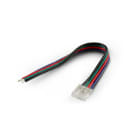 ALPHA ELETTRONICA - Connettore per PCB 10mm - Strip/Cavo 15cm - Per strisce COB RGB - Serie Fly