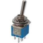 ALPHA ELETTRONICA - Interruttore deviatore Subminiatura - 2P - DPDT - ON/ON - 1.5A@250V - 6 term. a saldare