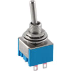 ALPHA ELETTRONICA - Interruttore deviatore Miniatura - 2P - DPDT - ON/ON - 3A@250V - 6 term. a saldare