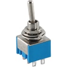 ALPHA ELETTRONICA - Interruttore deviatore Miniatura - 2P - DPCO - ON/OFF/ON - 3A@250V - 6 term. a saldare
