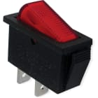 ALPHA ELETTRONICA - Interruttore - Rosso - 1P - SPST - ON/OFF - 15A@250V - 2 term. faston 6,3