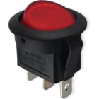 ALPHA ELETTRONICA - Deviatore - Rosso - 1P - SPDT - ON/ON - 6.5A@250V - 3 term. faston 4,8