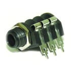ALPHA ELETTRONICA - Presa Jack da pannello Ø6,3mm 3 poli con contatto aperto 33-6