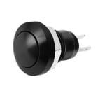 ALPHA ELETTRONICA - Pulsante - Nero - 1P - SPST - OFF/(ON) - N.A. - 2 term. a saldare