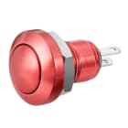 ALPHA ELETTRONICA - Pulsante - Rosso - 1P - SPST - OFF/(ON) - N.A. - 2 term. a saldare