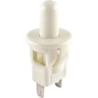 ALPHA ELETTRONICA - Pulsante - Bianco - 1P - SPST - (OFF)/ON - N.C. - 2.5A@250Vac - 2 term. a saldare