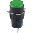 ALPHA ELETTRONICA - Pulsante bistabile - Verde - 1P - SPDT - ON/ON - 3A@250Vac - 3 term. a saldare