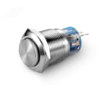 ALPHA ELETTRONICA - Interruttore a Pulsante antivandalo ø19mm bistabile - 1P - SPDT - ON/ON - 5A@250Vac - 3 term. a saldare