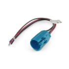 ALPHA ELETTRONICA - Zoccolo per pulsanti ø19mm famiglia 330-065L con cavi 16cm