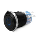 ALPHA ELETTRONICA - Interruttore antivandalo ø19mm bistabile luminoso - 12V - 1P - SPDT - ON/ON - 5 term. a saldare