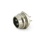 ALPHA ELETTRONICA - Spina schermata DIN da pannello - 4 poli 40-40