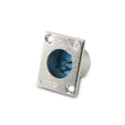 ALPHA ELETTRONICA - Spina XLR da pannello - 5 poli - Grigio