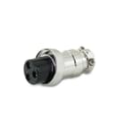 ALPHA ELETTRONICA - Presa schermata a norma DIN - 3 poli