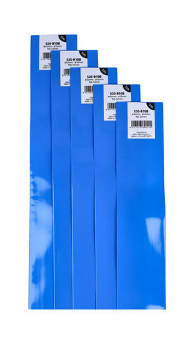 ALPHA ELETTRONICA - Guaina termorestringente per pacchi batterie - Restringimento 2:1 - ø32mm - Piatta 52mm - Blu - 1m 520-B10B