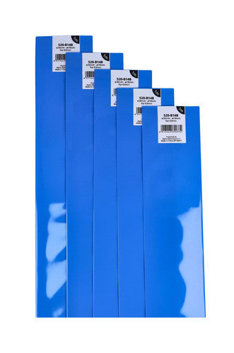 ALPHA ELETTRONICA - Guaina termorestringente per pacchi batterie - Restringimento 2:1 - ø38mm - Piatta 63mm - Blu - 1m