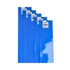 ALPHA ELETTRONICA - Guaina termorestringente per pacchi batterie - Restringimento 2:1 - ø45mm - Piatta 72mm - Blu - 1m