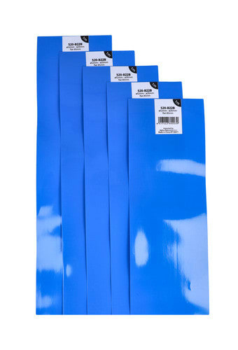 ALPHA ELETTRONICA - Guaina termorestringente per pacchi batterie - Restringimento 2:1 - ø52mm - Piatta 85mm - Blu - 1m