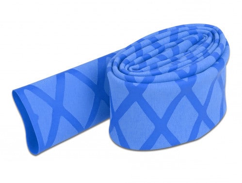ALPHA ELETTRONICA - Guaina termorestringente antiscivolo - Restringimento 2:1 - ø20mm - Blu - 1m