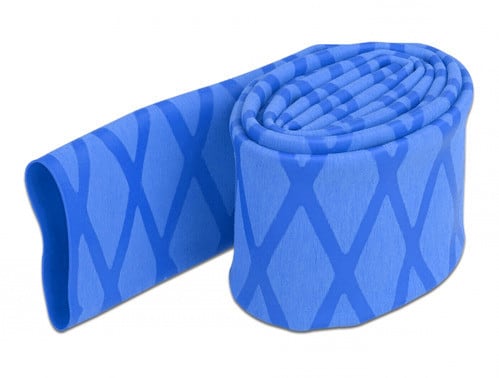 ALPHA ELETTRONICA - Guaina termorestringente antiscivolo - Restringimento 2:1 - ø30mm - Blu - 1m