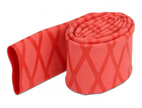 ALPHA ELETTRONICA - Guaina termorestringente antiscivolo - Restringimento 2:1 - ø30mm - Rosso - 1m