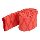 ALPHA ELETTRONICA - Guaina termorestringente antiscivolo - Restringimento 2:1 - ø30mm - Rosso - 1m