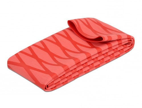 ALPHA ELETTRONICA - Guaina termorestringente antiscivolo - Restringimento 2:1 - ø50mm - Rosso - 1m