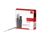 ALPHA ELETTRONICA - Guaina termorestringente in dispenser - Poliolefina - Restringimento 2:1 - ø2,4mm - Nera - 10m