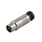 ALPHA ELETTRONICA - Spina coassiale a compressione per TV Ø9,5mm completamente schermata