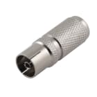 ALPHA ELETTRONICA - Presa coassiale per TV Ø9,5mm - ad avvitare - TWIST ON adatta per cavo ø6,8mm completamente schermata