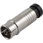 ALPHA ELETTRONICA - Presa coassiale a compressione per TV Ø9,5mm completamente schermata
