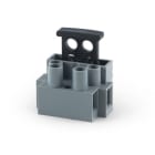 ALPHA ELETTRONICA - Morsetto passante 0,5-2,5mm² - 22-14AWG - 2P con porta fusibile 5x20mm