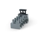 ALPHA ELETTRONICA - Morsetto passante 0,5-2,5mm² - 22-14AWG - 5P con porta fusibile 5x20mm