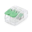 ALPHA ELETTRONICA - Connettore rapido serrafilo - singolo polo - 2 morsetti - per cavo 4mm² max - DGBSC 542-62-01