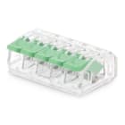 ALPHA ELETTRONICA - Connettore rapido serrafilo - singolo polo - 5 morsetti - per cavo 4mm² max - DGBSC 542-65-01