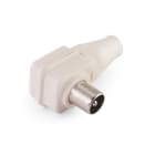 ALPHA ELETTRONICA - Spina coassiale a 90° per TV Ø9,5mm completamente schermata