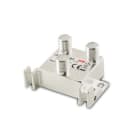 ALPHA ELETTRONICA - Partitore SAT 5-2400MHz - 2 uscite - connettori F verticali