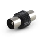 ALPHA ELETTRONICA - Raccordo coassiale da spina Ø9,5mm a spina Ø9,5mm - Nero