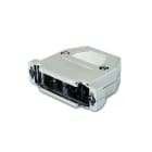 ALPHA ELETTRONICA - Calotta per connettori vaschetta D-Sub schermata- 25 poli - Adatta per cavo ø10,5mm