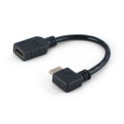 ALPHA ELETTRONICA - Adattatore da Spina HDMI® ad angolo verticale a Presa HDMI® - 20cm