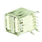 ALPHA ELETTRONICA - Presa USB doppia tipo A a 90° per circuito stampato