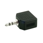 ALPHA ELETTRONICA - Adattatore da spina Jack Ø3,5mm Stereo a 2 prese Jack Ø3,5mm Stereo