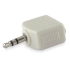 ALPHA ELETTRONICA - Adattatore da spina Jack Ø3,5mm Stereo a 2 prese Jack Ø3,5mm Stereo