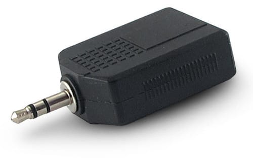 ALPHA ELETTRONICA - Adattatore da spina Jack Ø3,5mm Stereo a 2 prese Jack Ø6,3mm Stereo 70-130