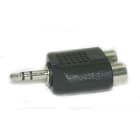 ALPHA ELETTRONICA - Adattatore da spina jack Ø3,5mm Stereo a 2 prese RCA 70-865