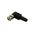 ALPHA ELETTRONICA - Spina BNC a graffare a 90° con cappuccio in plastica 75 ohm